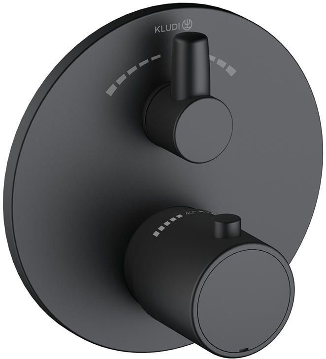 Смеситель для ванны и душа Kludi Zenta SL 388103945, матовый черный