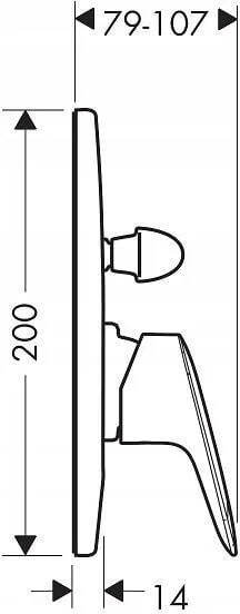 Смеситель для ванны Hansgrohe Logis 71409000 Хром