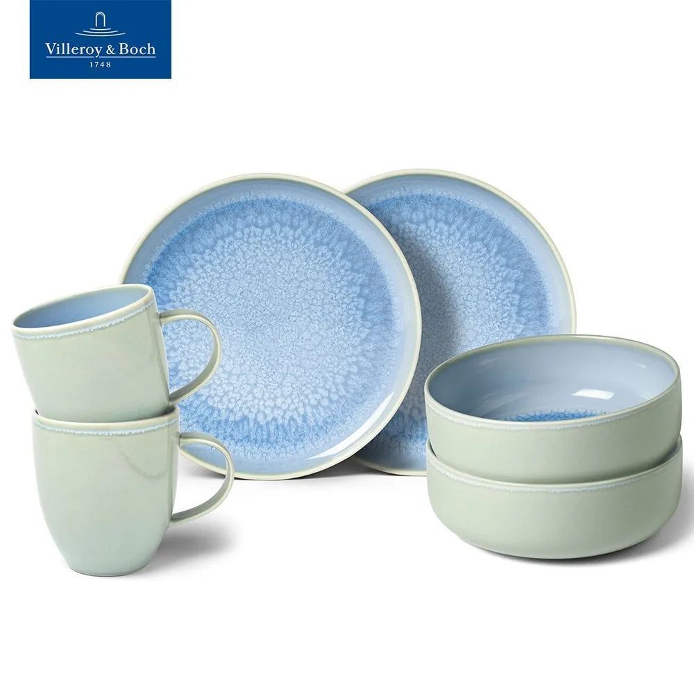 Набор для завтрака 6 предметов, Crafted Blueberry, like. by Villeroy & Boch, Премиум-Фарфор
