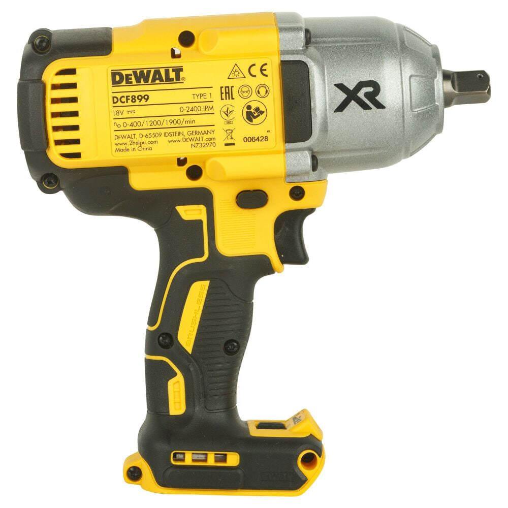Аккумуляторный гайковерт Dewalt DCF899HP2-QW, с 2 АКБ 5 Ач и ЗУ, в кейсе