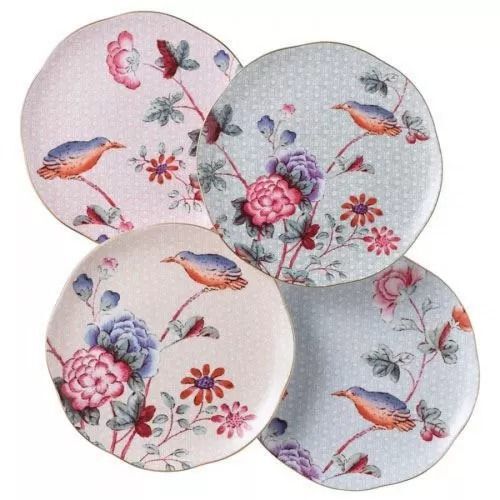 Wedgwood Набор тарелок десертных, 4 шт, 5C106805131, "Cuckoo Tea Story", 20 см, Wedgwood
