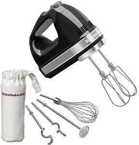 Ручной миксер KitchenAid 5KHM9212EOB чёрный