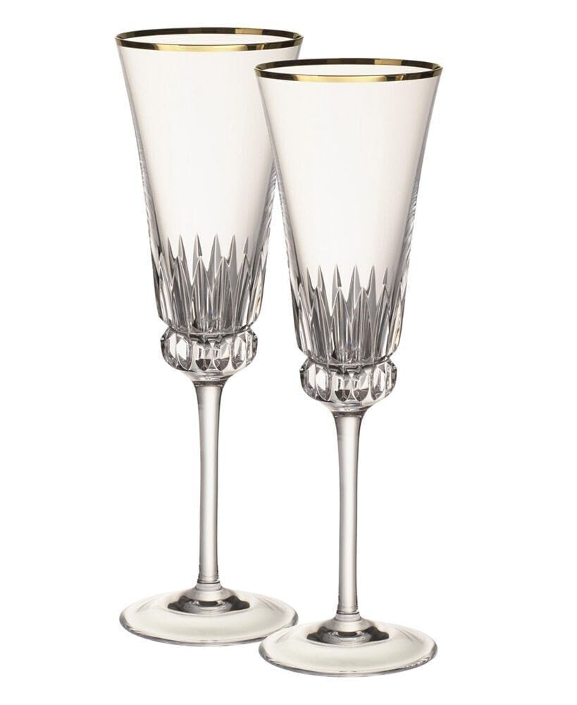 Набор бокалов для шампанского Villeroy & Boch Grand Royal Gold 2 предмета 11-3621-8138