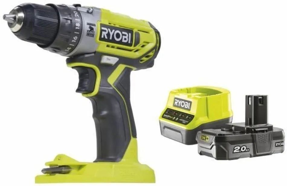 Шуруповерт Ryobi R18pd2120b S71001183 с АКБ и ЗУ