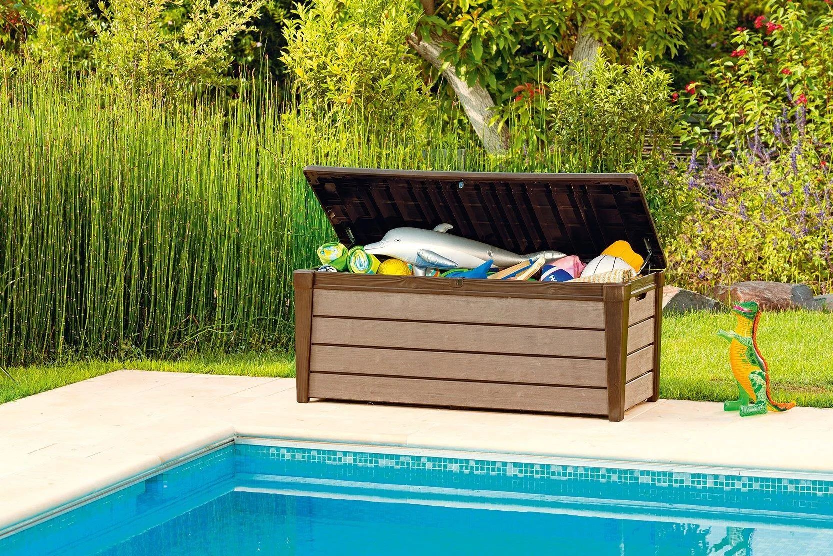 Садовый ящик Keter Brushwood Storage Box 455L, коричневый (17202631)