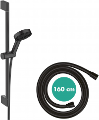 Душевой набор Hansgrohe Pulsify Select 105 3jet Relaxation со штангой 65 см, черный матовый 24160670