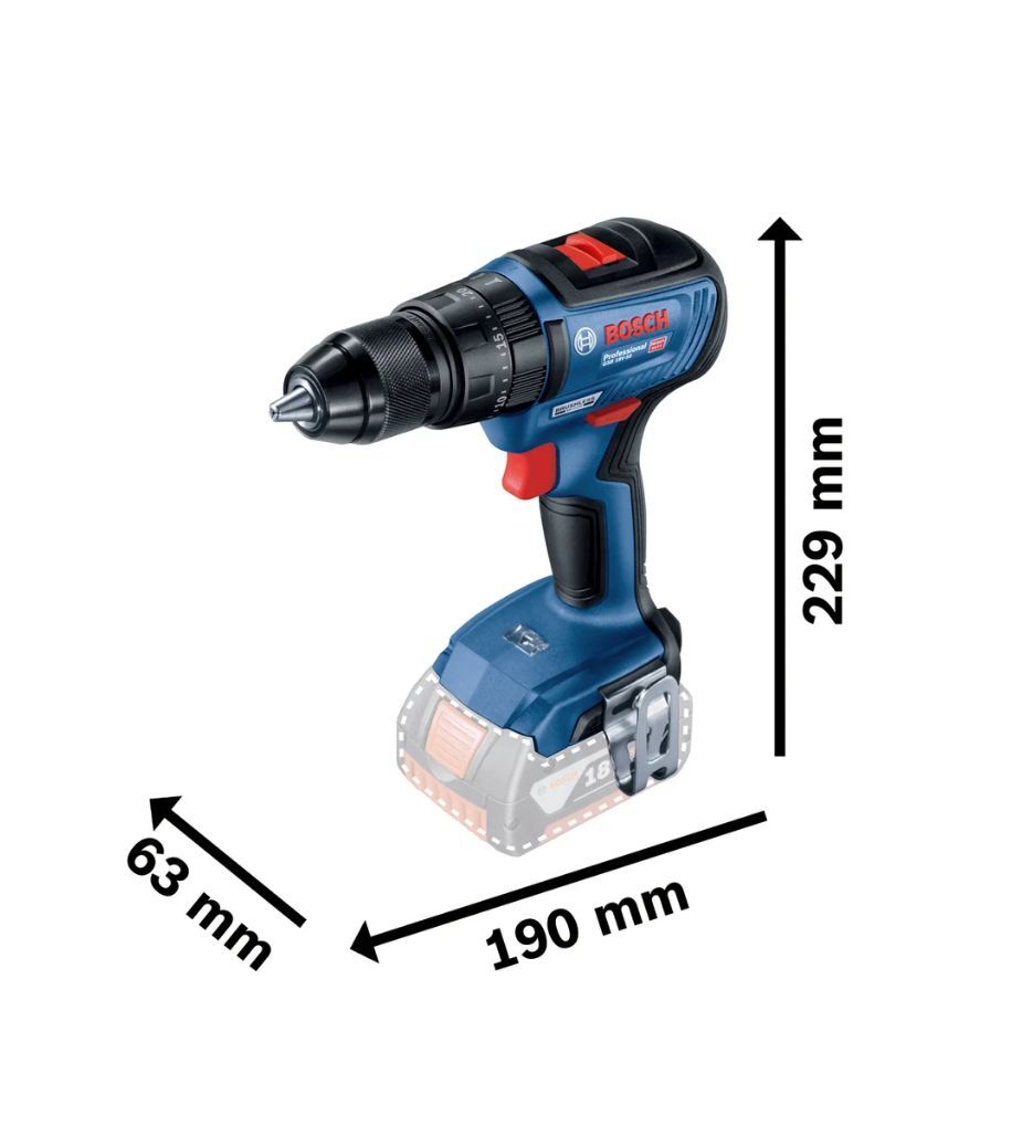 Аккумуляторный ударный шуруповерт Bosch GSB 18V-50 Professional (06019H5106)