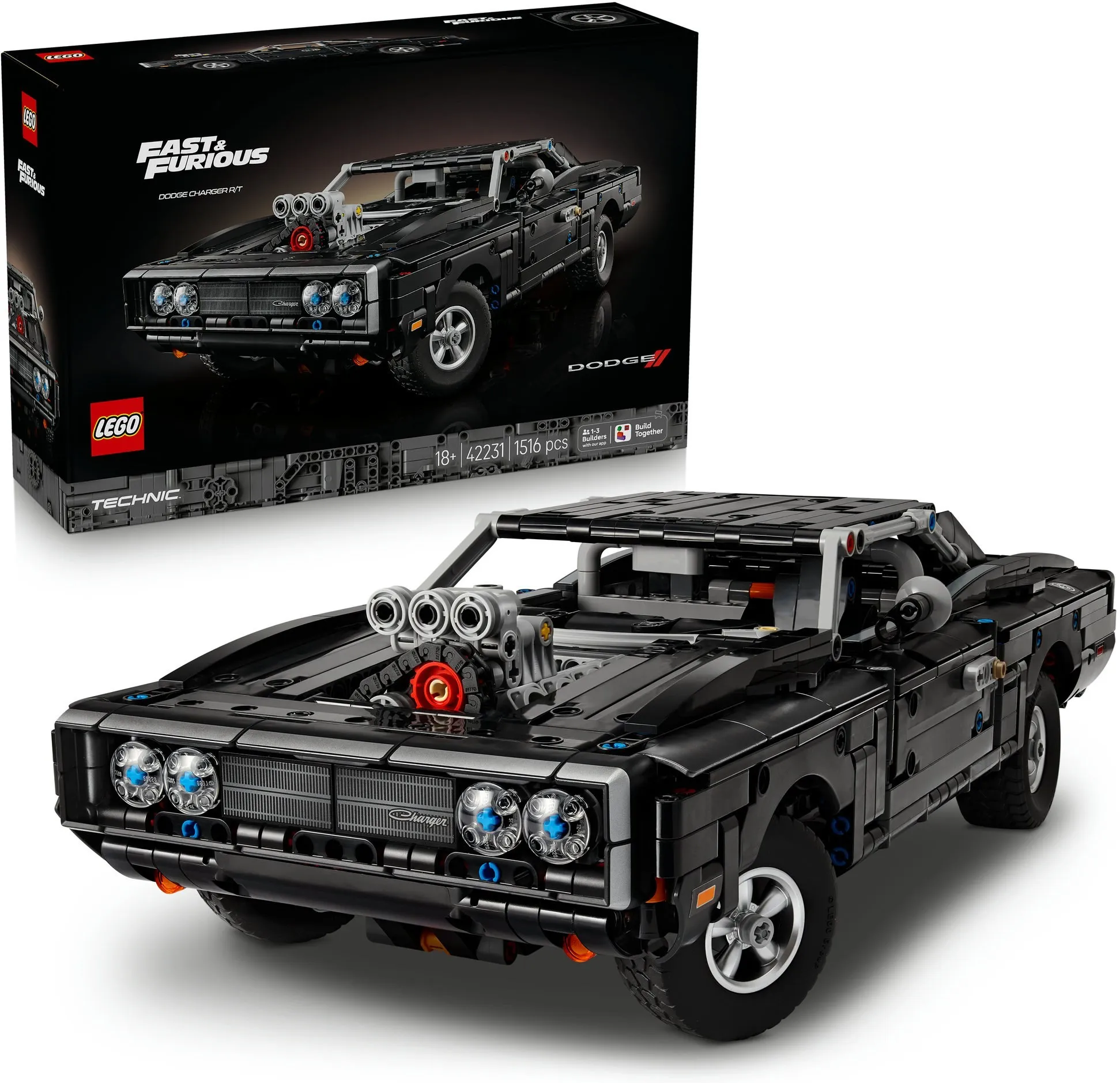 Конструктор LEGO Technic 42231 Автомобиль Fast and Furious Dodge Charger R/T