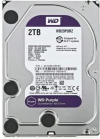Жёсткий диск WD Purple, 3,5", 2 ТБ, SATA III