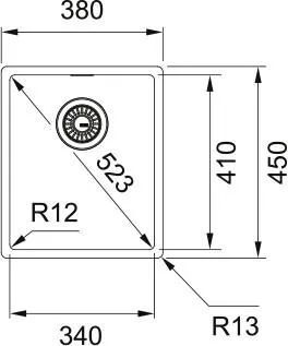 Кухонная раковина Franke Box BXX 210/110 - 34 127.0453.653, нержавеющая сталь