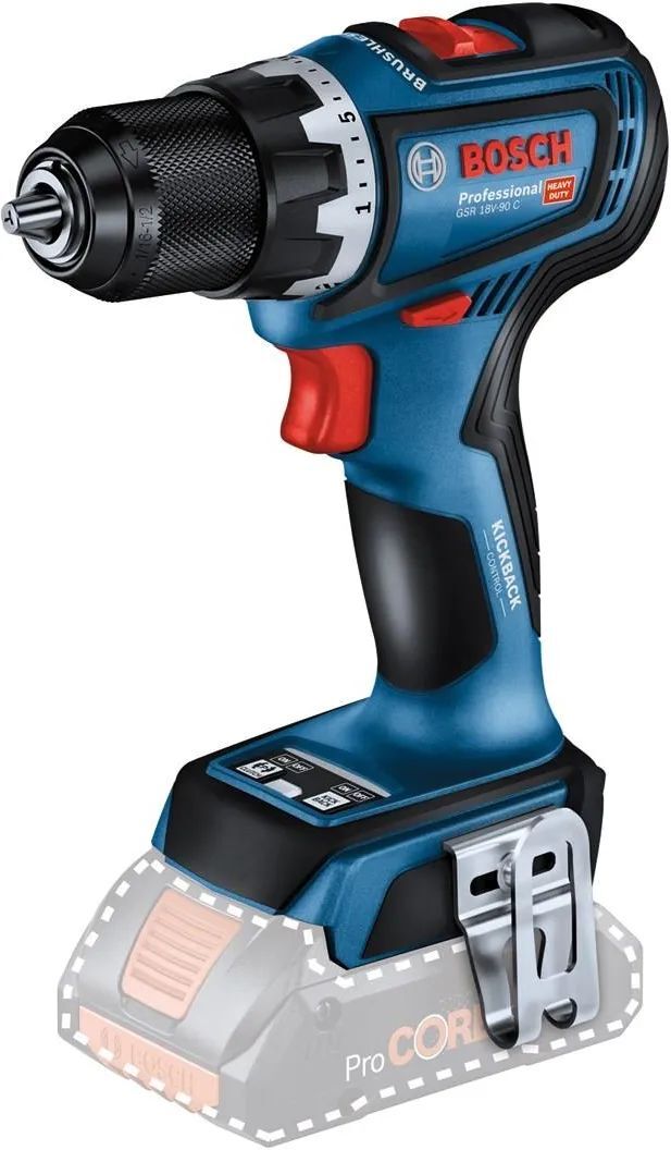 Аккумуляторная дрель-шуруповёрт Bosch GSR 18V-90 C Professional (06019K6000)