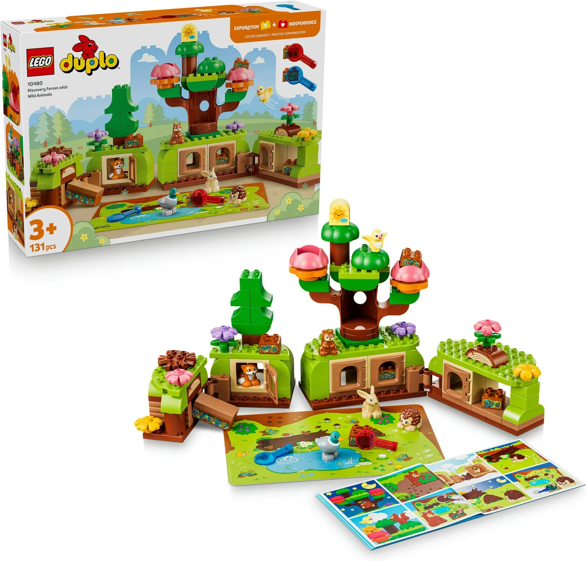 Конструктор LEGO DUPLO 10480 Лес исследователей с дикими животными
