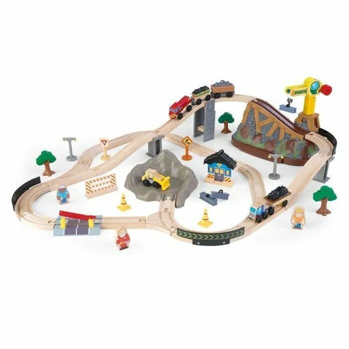 Железная дорога KidKraft "Горная стройка", в контейнере 17805_KE