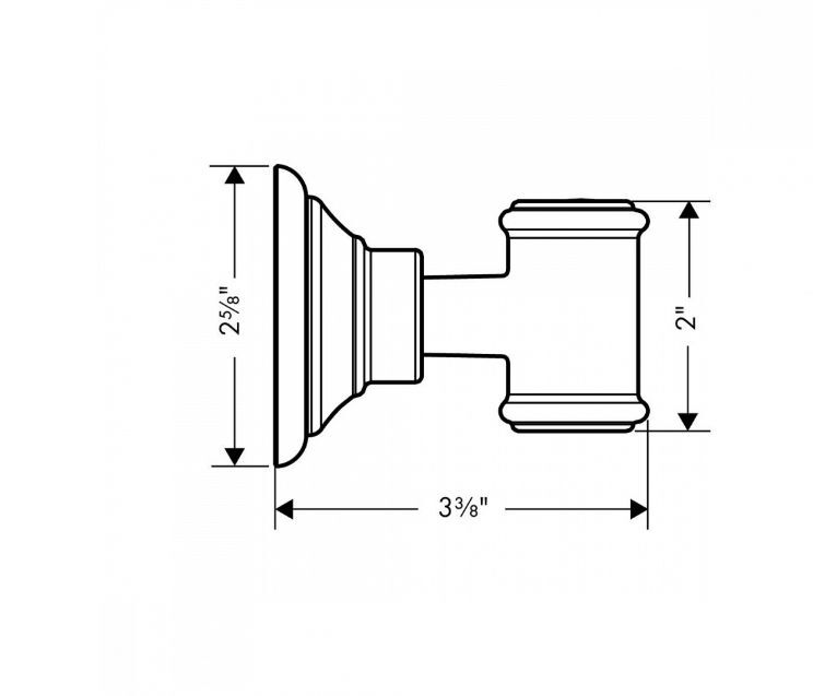 Держатель шлангов для душа Hansgrohe AXOR MONTREUX 16325820