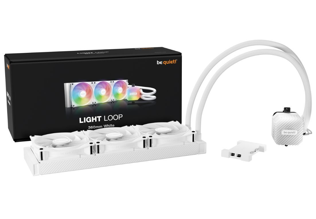 Система жидкостного охлаждения Be Quiet! Light Loop 360mm White 3x120mm (BW023)