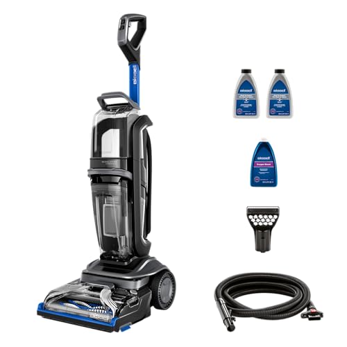 Вертикальный моющий пылесос BISSELL Revolution HydroSteam 3670N, чёрно-синий