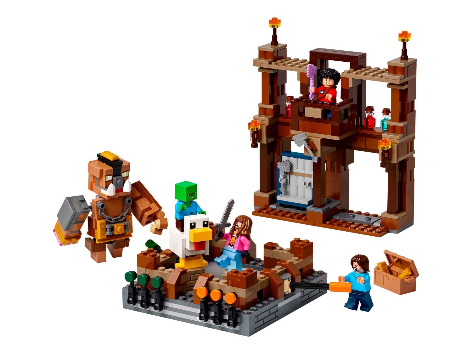 Конструктор LEGO Minecraft 21272 Боевой ринг в лесном особняке
