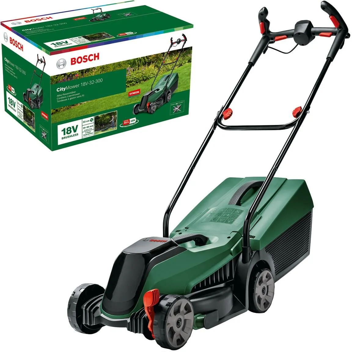 Аккумуляторная газонокосилка Bosch CityMower 18V-32-300 06008B9A08
