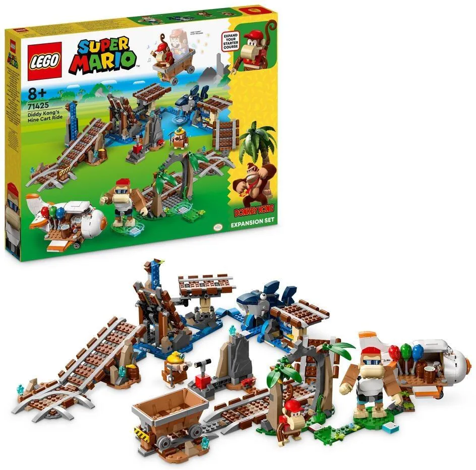LEGO Super Mario 71425 Поездка в вагонетке Дидди Конга — набор расширения