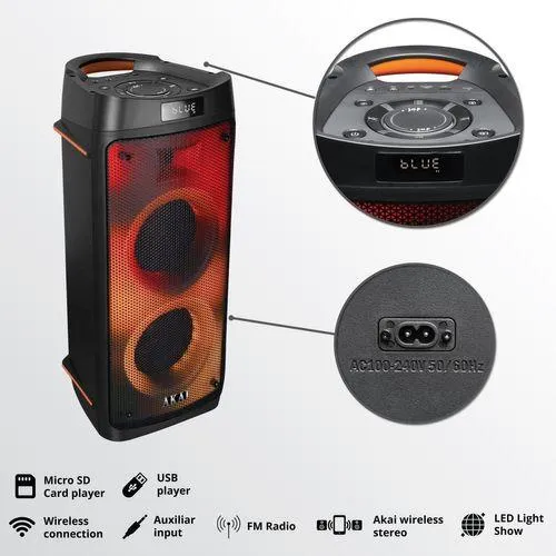 Портативная акустическая система Akai Party Box 810