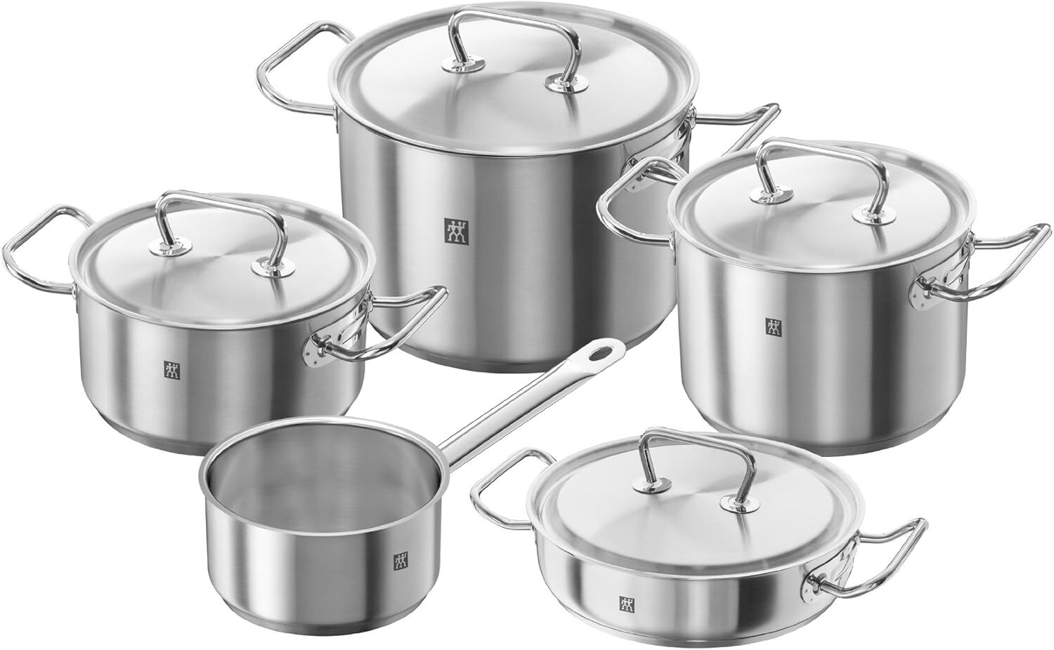 Набор кастрюль Zwilling Twin Classic 40901-003 серебристый, 10 предметов