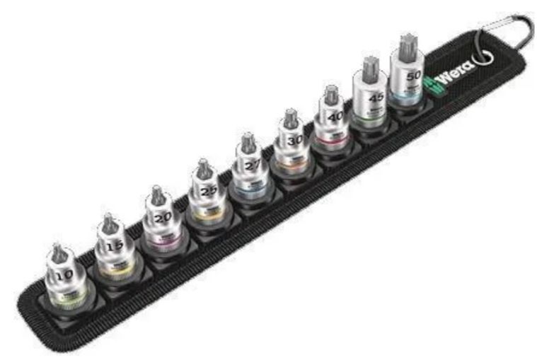 Набор Торцевых Бит Wera Zyklop 3/8 Torx Hf С Функцией Удержания (5003972001)
