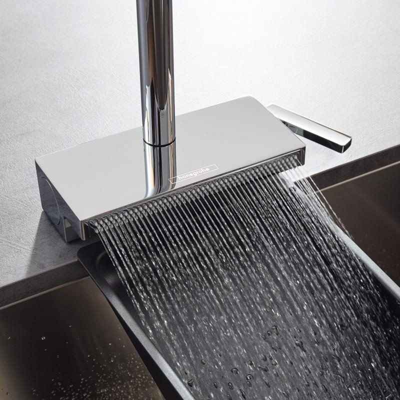 Смеситель для кухни (мойки) hansgrohe Aquno Select M81 73836000 хром