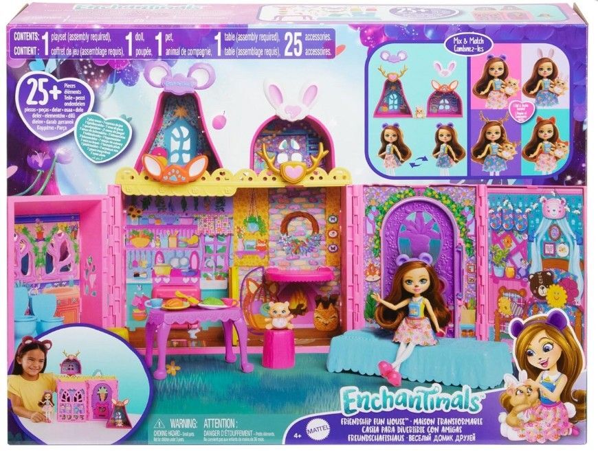 Игровой набор Mattel Enchantimals Дружелюбный дом развлечений HXL53