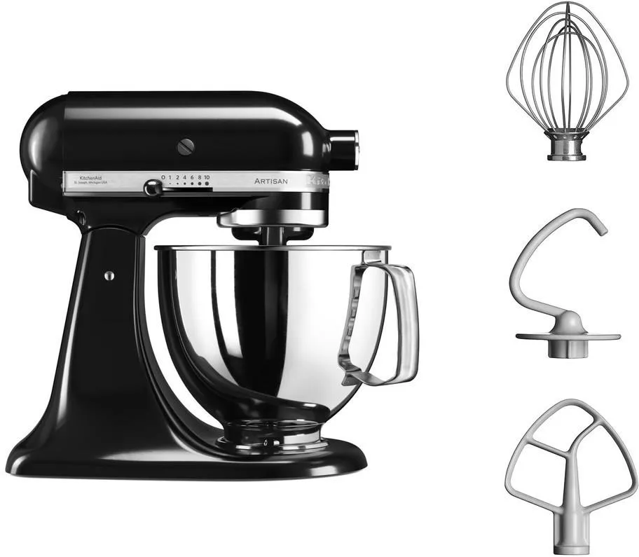 Планетарный миксер KitchenAid Artisan 5KSM125EOB, чёрный