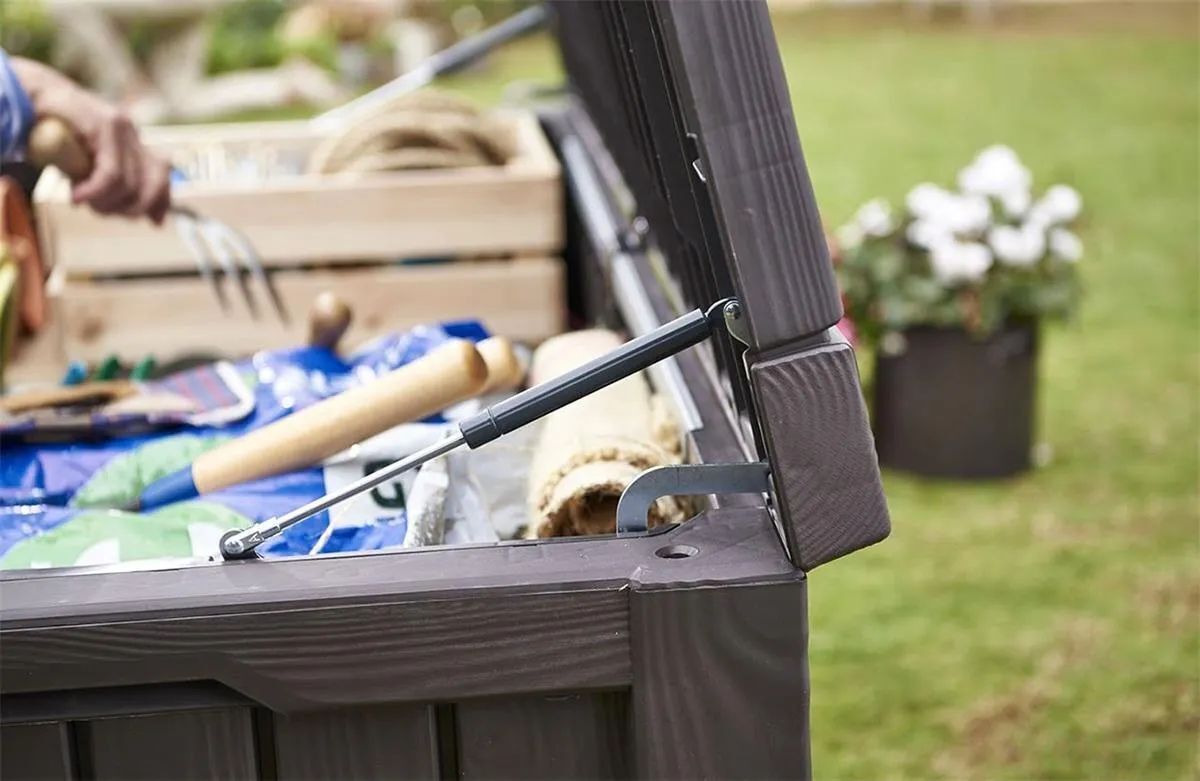 Садовый ящик Keter Rockwood Box 570L, коричневый