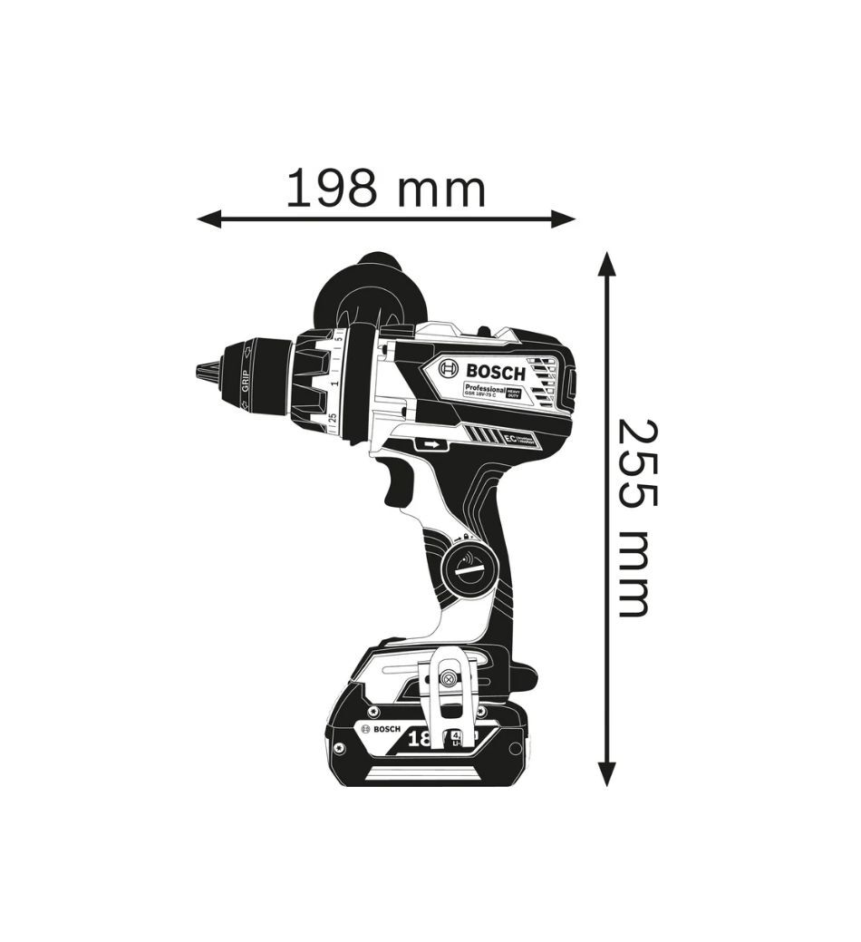 Аккумуляторный шуруповерт Bosch GSR 18V-110 C Professional (06019G0109)