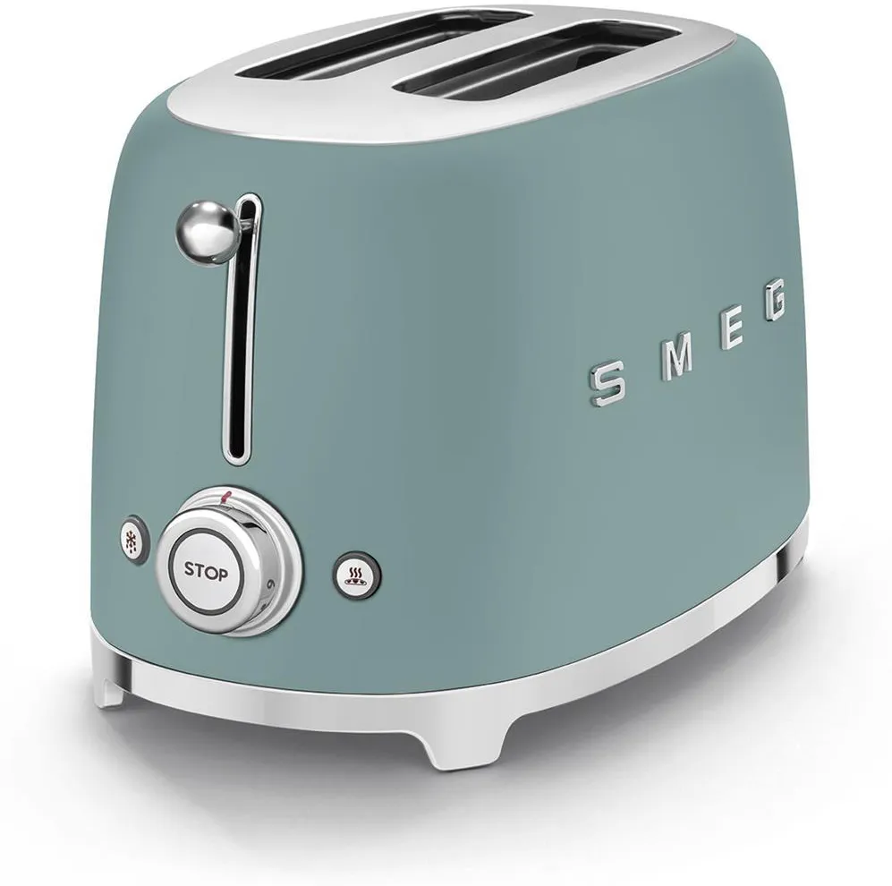 Тостер Smeg TSF01, матовый изумруд
