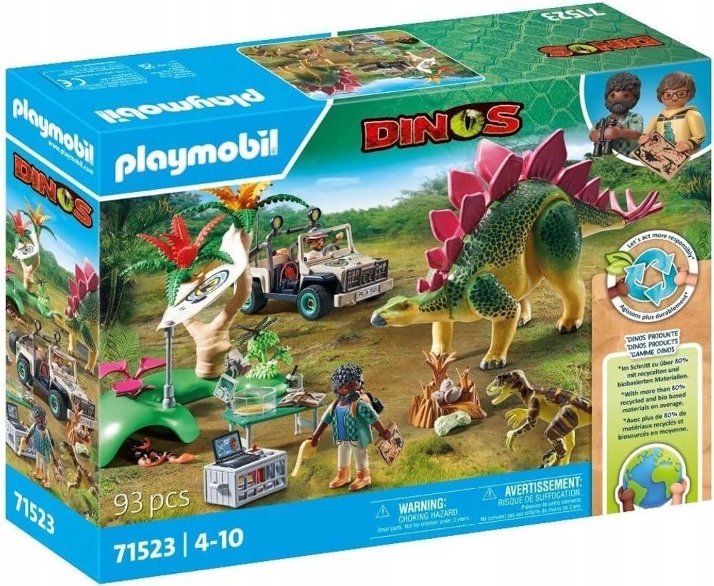 Конструктор Playmobil Dinos Лагерь исследований динозавров 71523