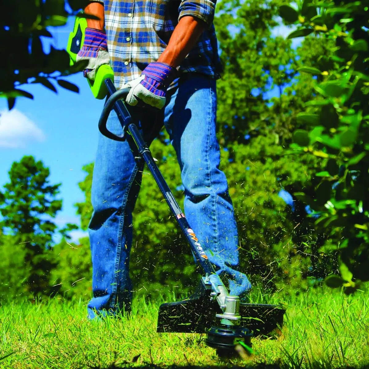 Аккумуляторный триммер Greenworks GD40BCK2X 1301507UB