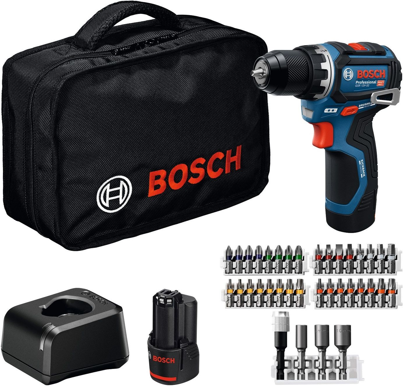 Аккумуляторная дрель-шуруповерт Bosch GSR 12V-32 06019N7004
