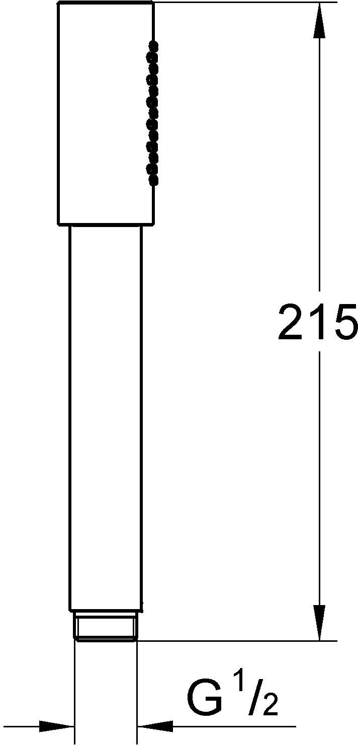 Душ с ручной лейкой Grohe Sena Stick Hard Graphite 26465A00