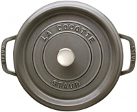 Чугунная круглая кастрюля Staub Cocotte Ø 20 см, графитовая 40509-304-0