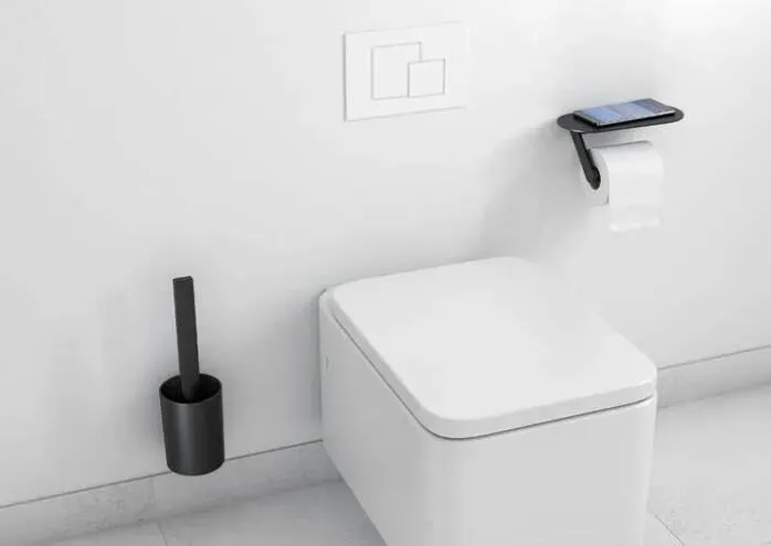 Туалетный набор Hansgrohe WallStoris, черный матовый 27969670