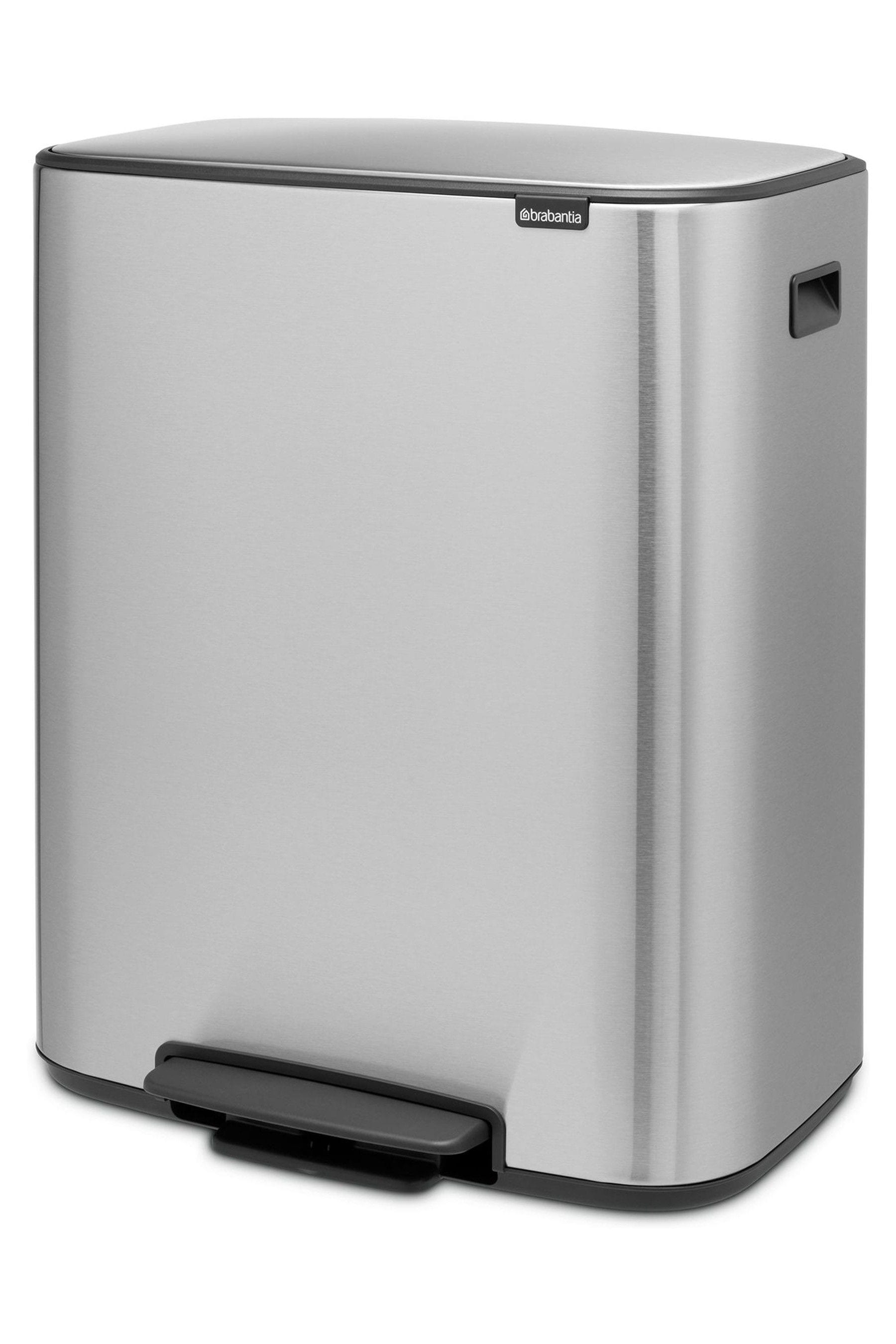 Мусорное ведро с педалью Brabantia 211324 60л, матовая сталь