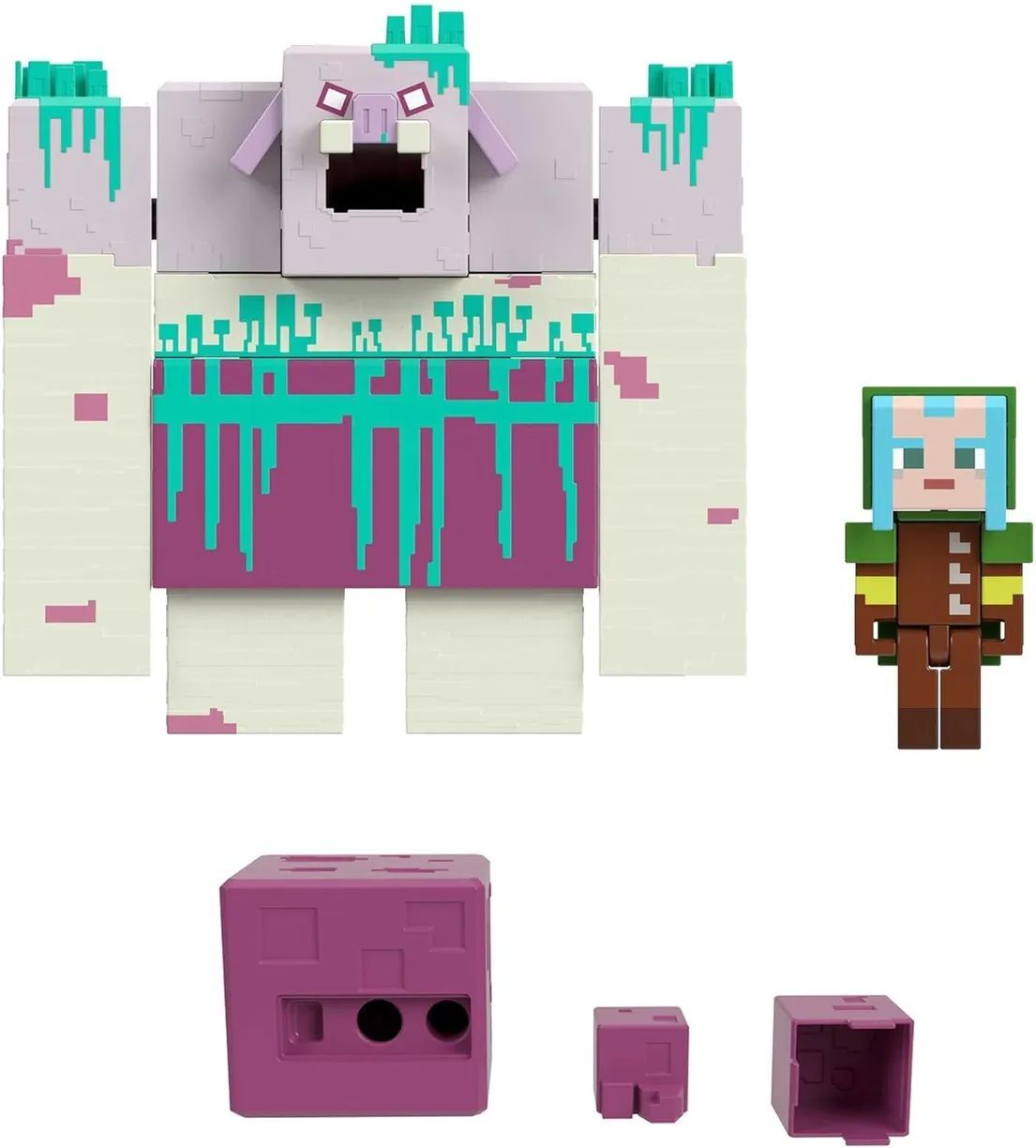 Игровой набор Mattel Minecraft Legends Пожиратель и Рейнджер HNC08