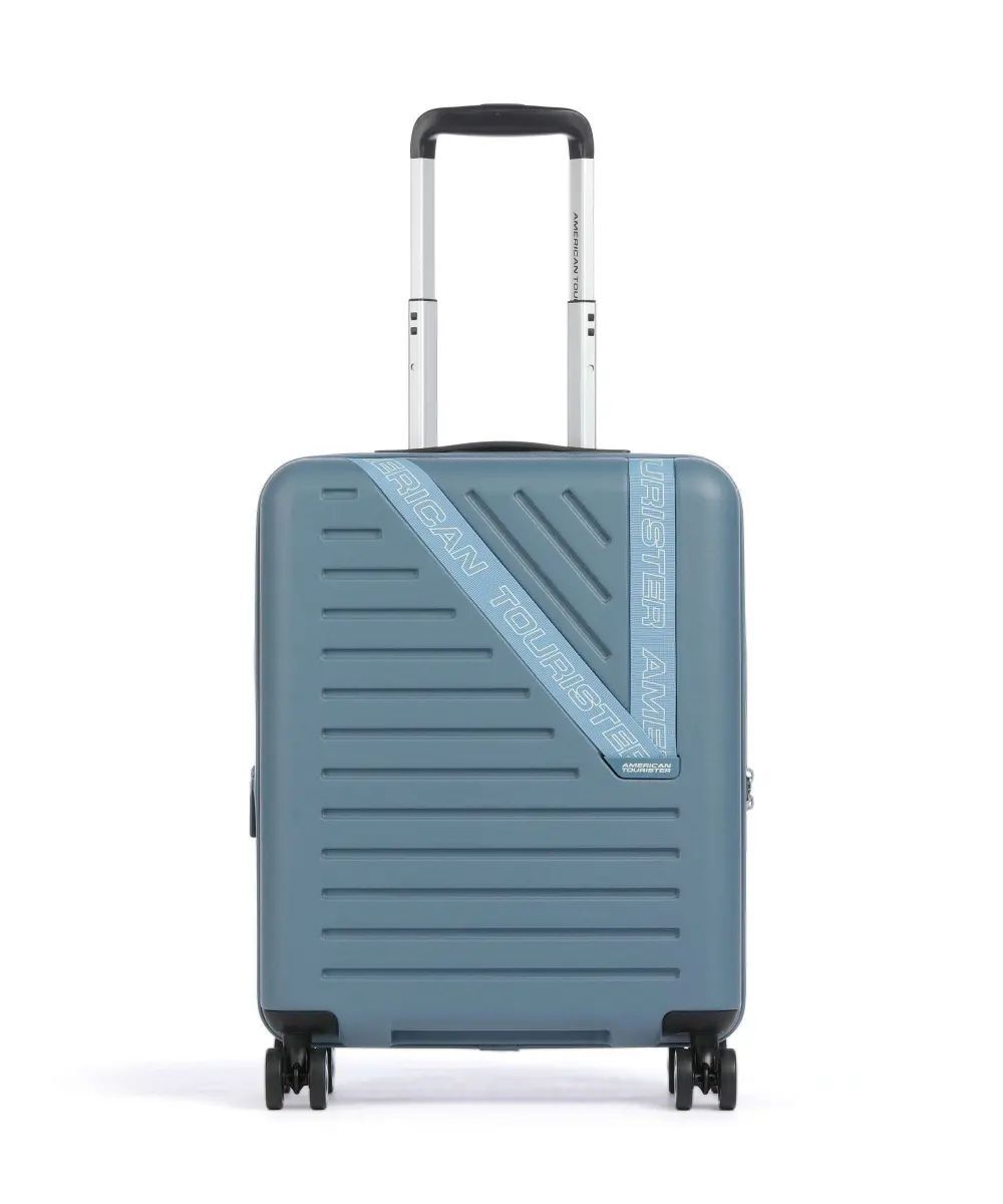 American Tourister Dynabelt Чемодан на 4 колесах сине-серый 55 см 36л