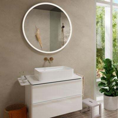 Скрытый смеситель для раковины Hansgrohe Tecturis S 22 5 см Матовая бронза 73351140