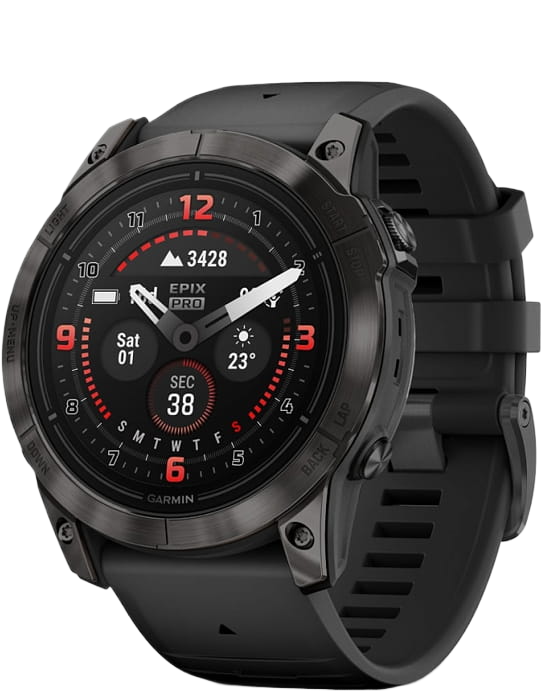 Часы Garmin Epix 2 Pro 51mm Sapphire Carbon Grey Black Band (010-02804-01)