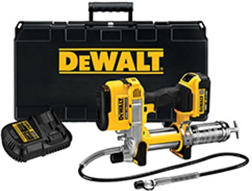 Аккумуляторный смазочный пистолет DeWalt DCGG571M1, с АКБ 4 Ач и ЗУ, в кейсе