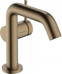 Смеситель для раковины Hansgrohe Tecturis S 110 Fine CoolStart Push-Open, шлифованная бронза 73323140