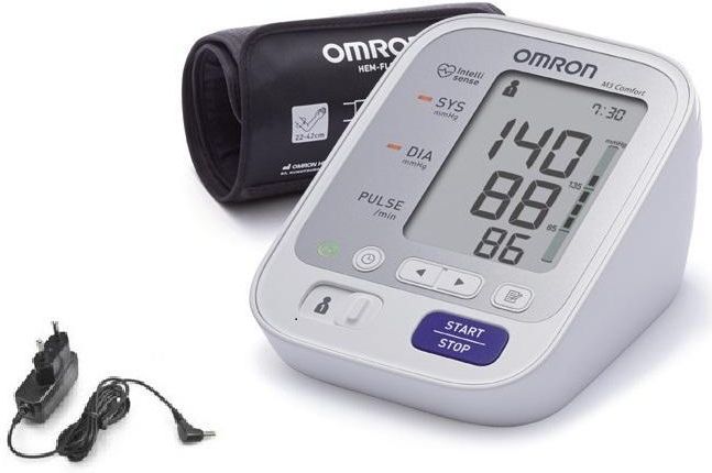 Тонометр OMRON M3 Comfort HEM-7155-ALRU (с адаптером питания)