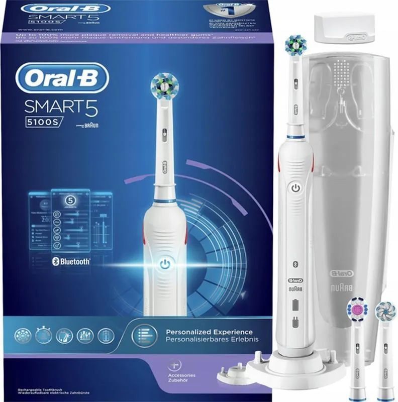 Электрическая зубная щетка Oral-B Smart 5100S белая