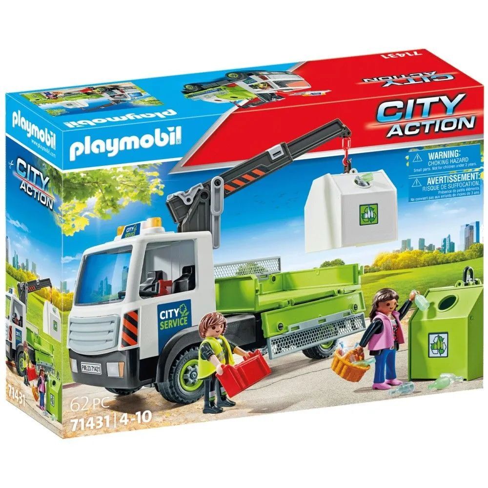 Playmobil 71431 Грузовик Со Стеклянными Контейнерами