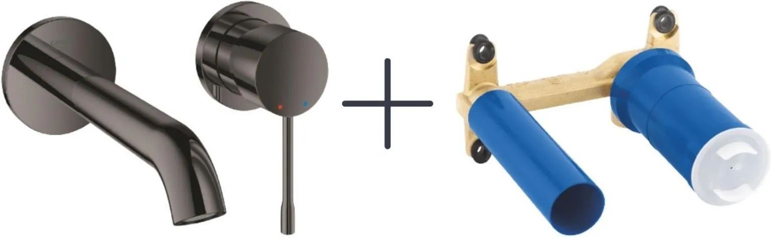 Комплект смесителей Grohe Essence New Graphite 19408A01+23571000