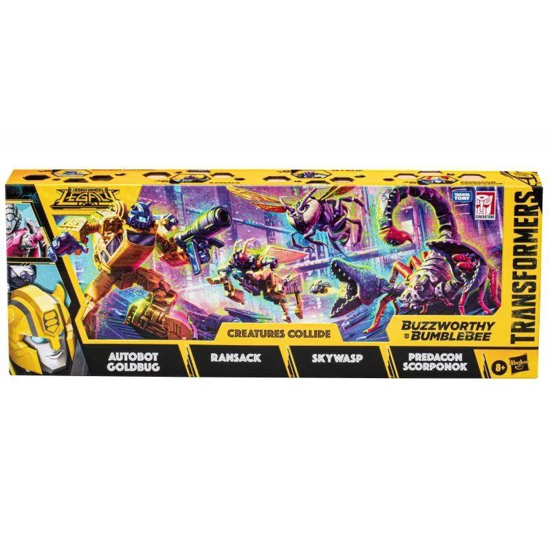 Hasbro Transformers Legacy - набор трансформеров Buzzworthy Bumblebee Creatures Collide, F3933
